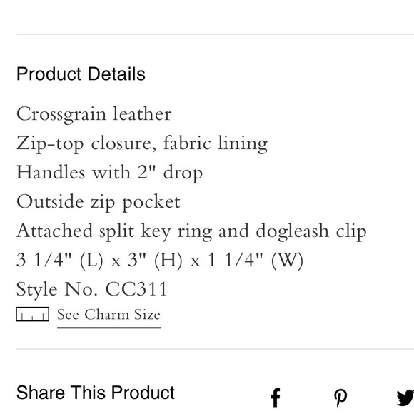 coach mini tote bag charm - Picture 6 of 6